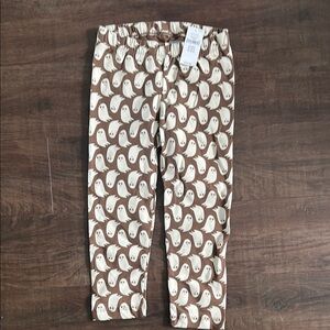 NWT GAP Brown and White Ghost Print Leggings